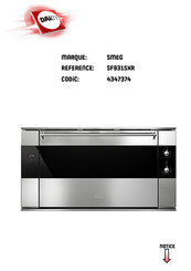 Smeg SF9315XR Manuel D'utilisation