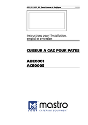 M-system ABE0001 Instructions Pour L'installation, Emploi Et Entretien