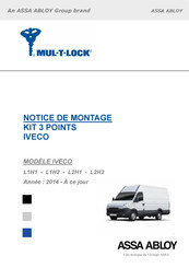 Assa Abloy Mul-T-Lock MTL-3PTS-16JY Notice De Montage