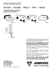 Bosch Junkers TA 210 E Mode D'emploi