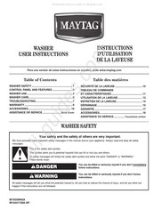 Maytag Centennial MVWC300VW Instructions D'utilisation