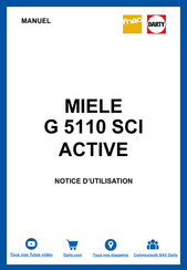 Miele G 5110 SCi Notice D'utilisation