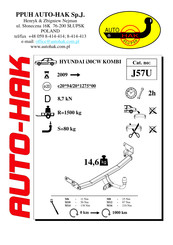 AUTO-HAK J57U Instructions De Montage