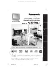 Panasonic OmniVision PV-DF2702-K Mode D'emploi