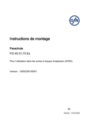 GFA FG 40-31,75 Ex Instructions De Montage