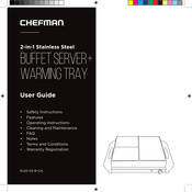 Chefman buffet server+ WARMING TRAY Mode D'emploi