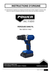 POWER ACTION KD518-1144LI Instructions D'origine