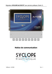 SYCLOPE Electronique ALTICEO Notice