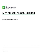 Lexmark XM3350 Serie Guide De L'utilisateur