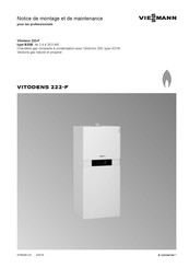 Viessmann VITODENS 222-F B2SB Notice De Montage Et De Maintenance