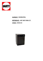 Whirlpool ADP 8623 BRM CE Mode D'emploi