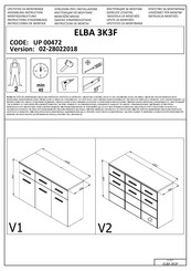 Forma Ideale ELBA 3K3F UP 00472 Instructions D'assemblage