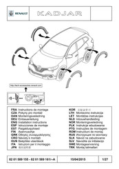 Renault 82 01 589 155 Instructions De Montage