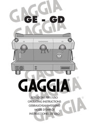 Gaggia GE Serie Mode D'emploi