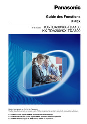 Panasonic KX-TDA600 Guide Des Fonctions