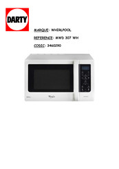 Whirlpool MWD 307 WH Mode D'emploi