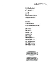 AGA MARVEL M72CSS Instructions D'installation, D'utilisation Et D'entretien