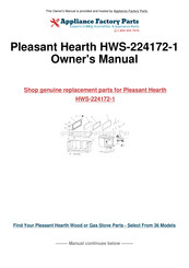 Pleasant Hearth HWS-224172-1 Manuel D'utilisation