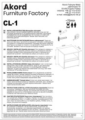 Akord CL-1 Instructions D'installation