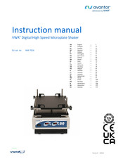 VWR Avantor 444-7016 Manuel D'instructions