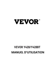 VEVOR Y428 Manuel D'utilisation