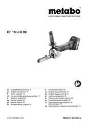 Metabo BF 18 LTX 90 Notice Originale