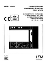 LEM SE110 Manuel D'utilisation