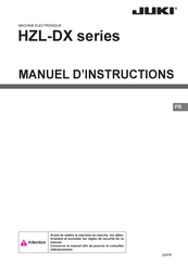 JUKI HZL-DX Serie Manuel D'instructions