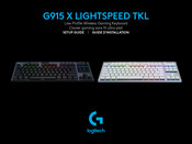 Logitech G G915 X LIGHTSPEED TKL Guide D'installation