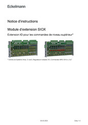 ECKELMANN SIOX Notice D'instructions