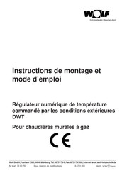 Wolf DWT Instructions De Montage Et Mode D'emploi