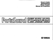 Yamaha PortaSound PSS-360 Mode D'emploi