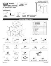 Uline Metro H-10295 Mode D'emploi