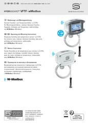 S+S Regeltechnik HYGRASGARD VFTF-wModbus Notice D'instruction