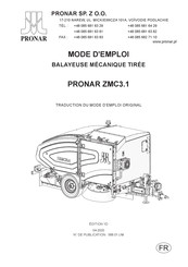 PRONAR ZMC3.1 Mode D'emploi