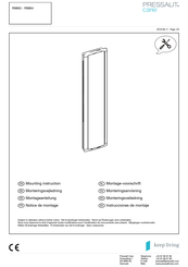 Pressalit Care R9863 Notice De Montage