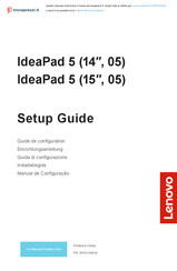 Lenovo IdeaPad 5 14ITL05 D2a Guide De Configuration