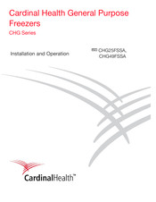 Cardinal Health CHG49FSSA Installation Et Fonctionnement