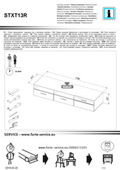 Forte STXT13R Notice De Montage