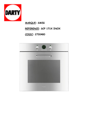 Smeg SCP171X Instructions Pour L'utilisateur