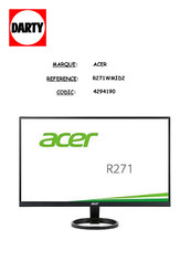 Acer R271WMID Guide De L'utilisateur