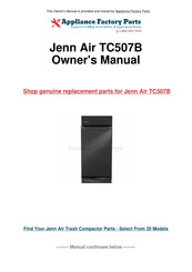 Jenn-Air TC507B Guide D'utilisation Et D'entretien