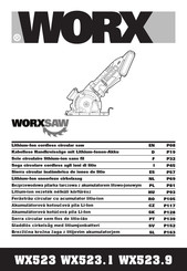 Worx WORXSAW WX523.9 Notice Originale