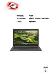 Acer ASPIRE One Cloudbook 14 AO1-431-C89V Manuel D'utilisation