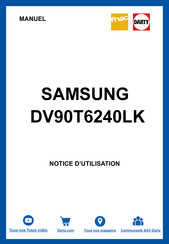 Samsung DV90T6240LK Manuel D'utilisation