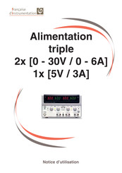 Francaise d'Instrumentation FI 1363-2 Notice D'utilisation