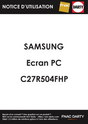 Samsung C27R504FHP Manuel De L'utilisateur