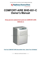 COMFORT-AIRE BHD-501 Manuel De L'utilisateur