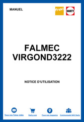 FALMEC VIRGOND3222 Mode D'emploi