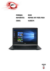 Acer Aspire V 17 Nitro VN7-792G-765X Manuel D'utilisation